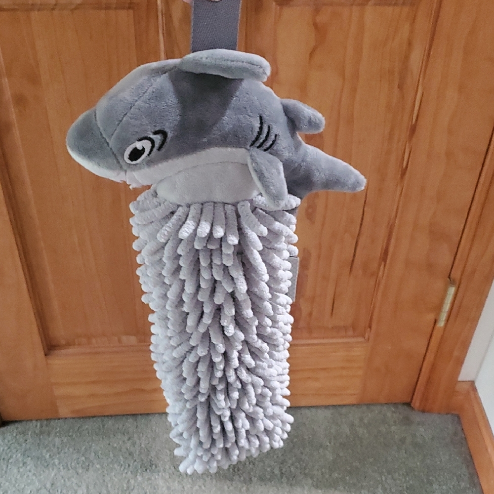 Norwex Pet To Dry Gray Shark Kids Kids Towel